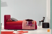 letto contenitore rosso