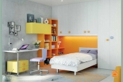 letto in laminato contenitore